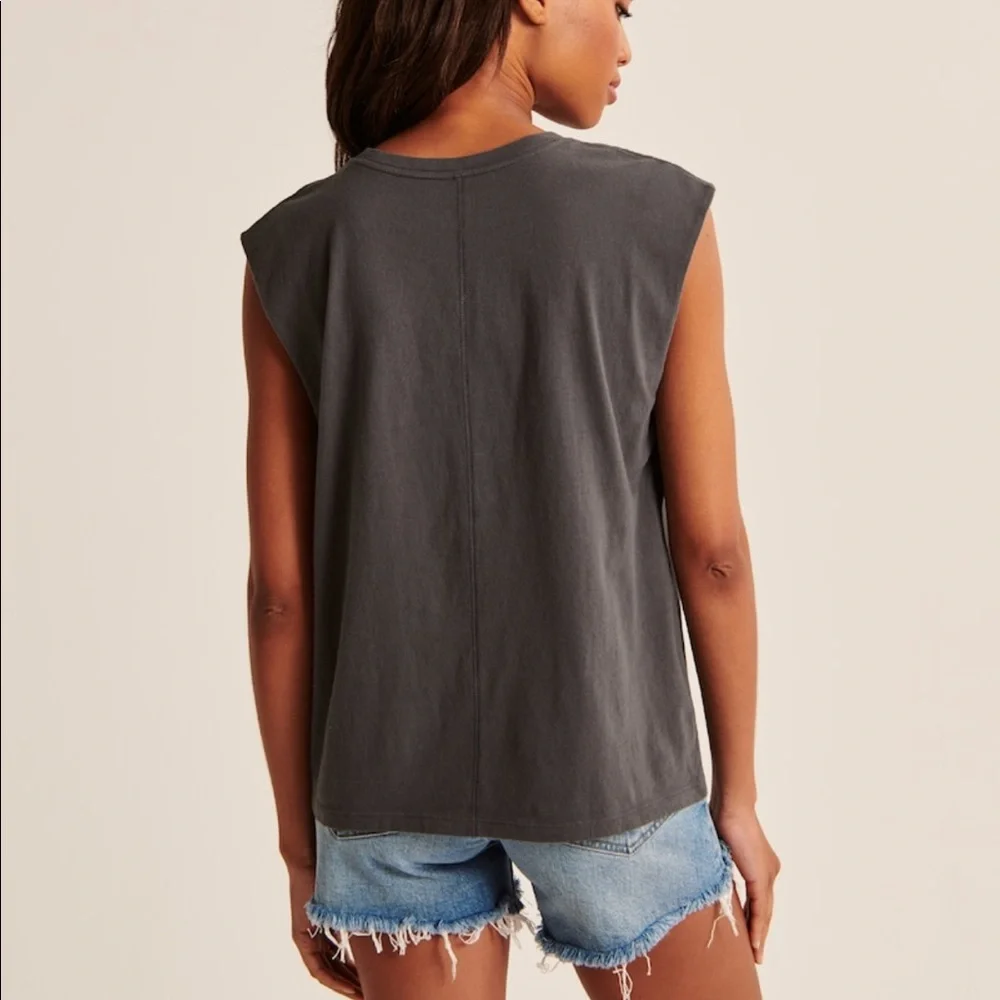 Abercrombie & Fitch Relaxed Whitney Houston Tank Top Size Small NWT - Picture 3 of 5
